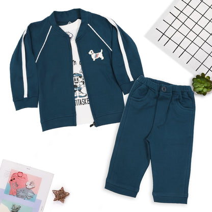 Trendy Jacket, Printed Tee & Joggers: Everyday Style Upgrade