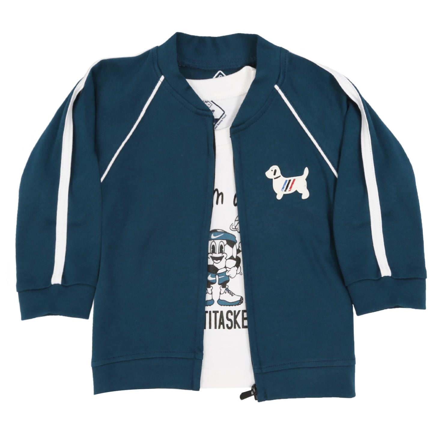 Trendy Jacket, Printed Tee & Joggers: Everyday Style Upgrade