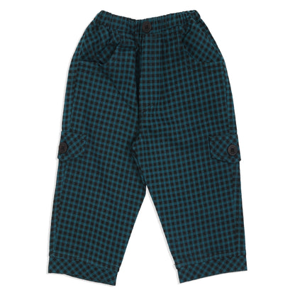 "Charming Checks Jacket, Printed Tee & Pants: Casual Style Star"