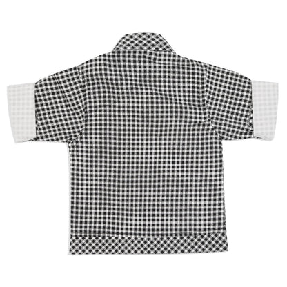 "Charming Checks Jacket, Printed Tee & Pants: Casual Style Star"