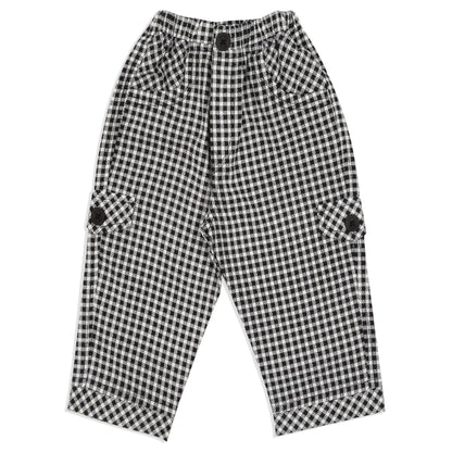 "Charming Checks Jacket, Printed Tee & Pants: Casual Style Star"