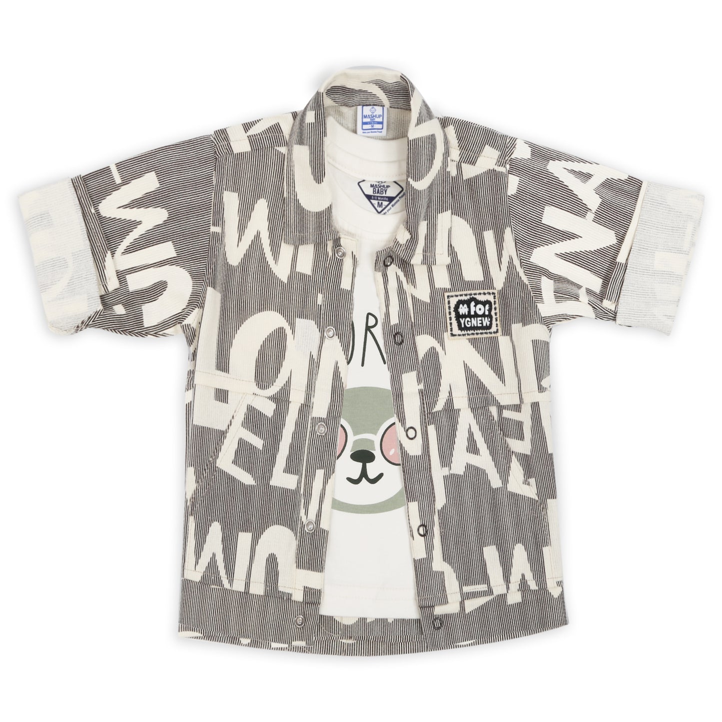 Playful Printed Jacket, Fun Tee & Pants: Casual Essential