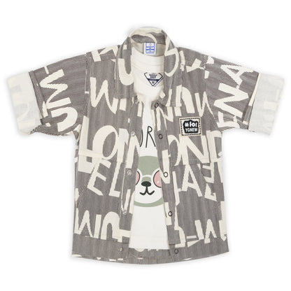 Playful Printed Jacket, Fun Tee & Pants: Casual Essential