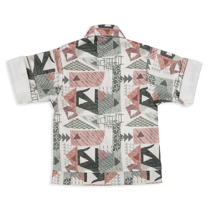 Playful Printed Jacket, Fun Tee & Pants: Casual Essential