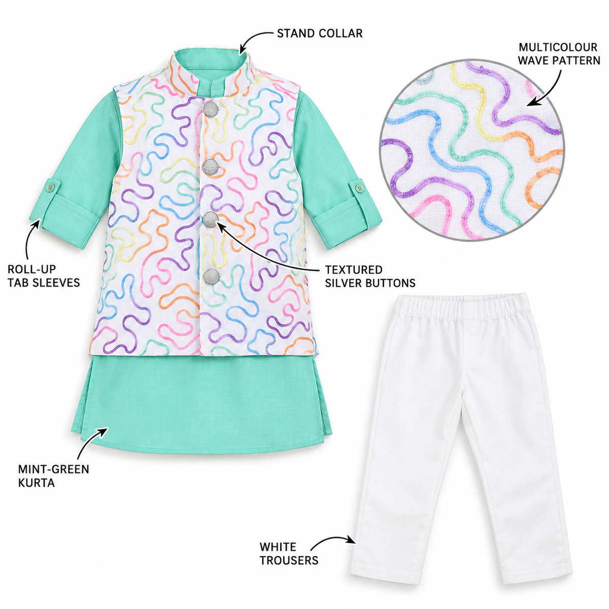 Festive Doodles Kurta Set
