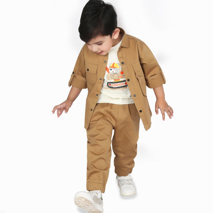 "Adorable Adventures Await: 3-Piece Set for Tiny Trendsetting Tots!"