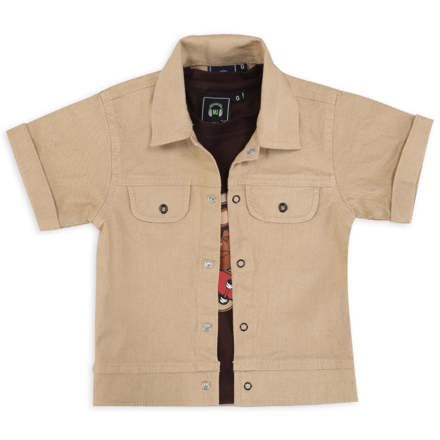 Adventure-Ready Style: Jacket, Printed Tee & Pant Power Set!