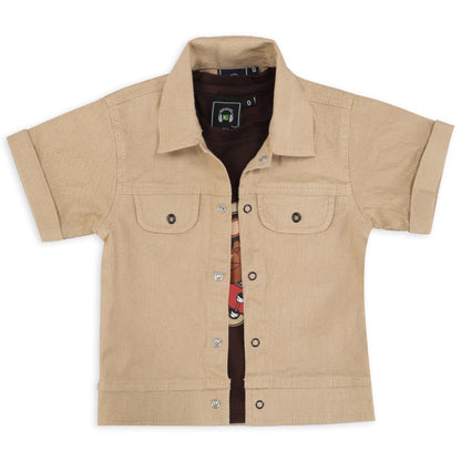 Adventure-Ready Style: Jacket, Printed Tee & Pant Power Set!