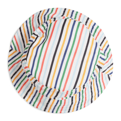 Playful Printed Tee, Striped Pants & Cap: Boys’ Casual Cool