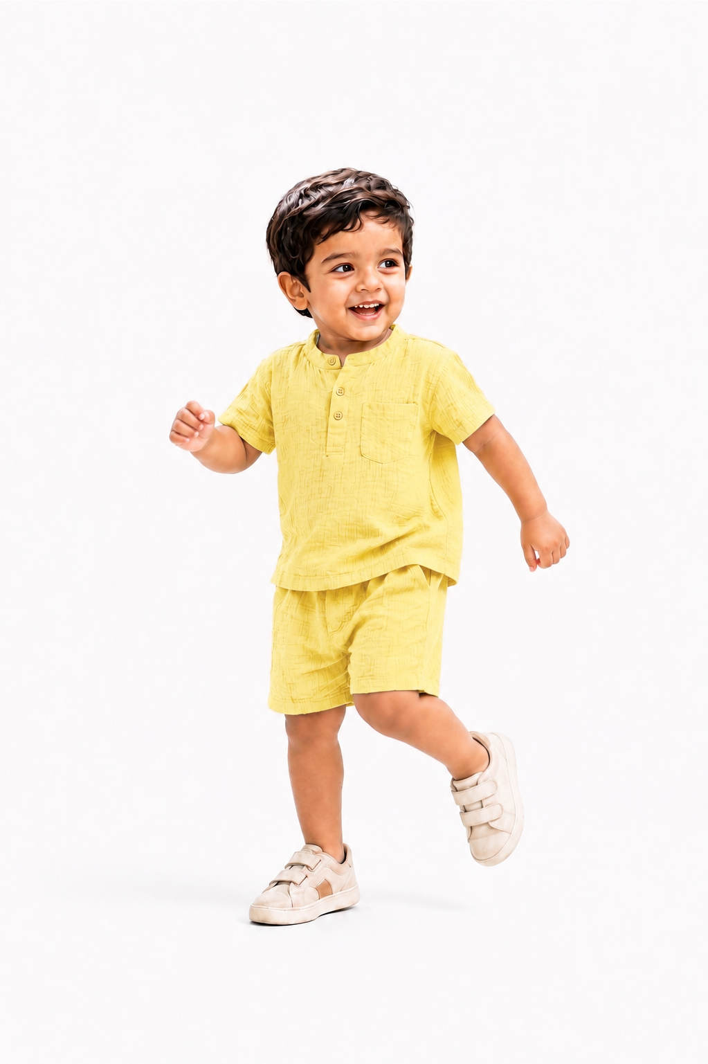 Muslin Henley Co-Ord Set