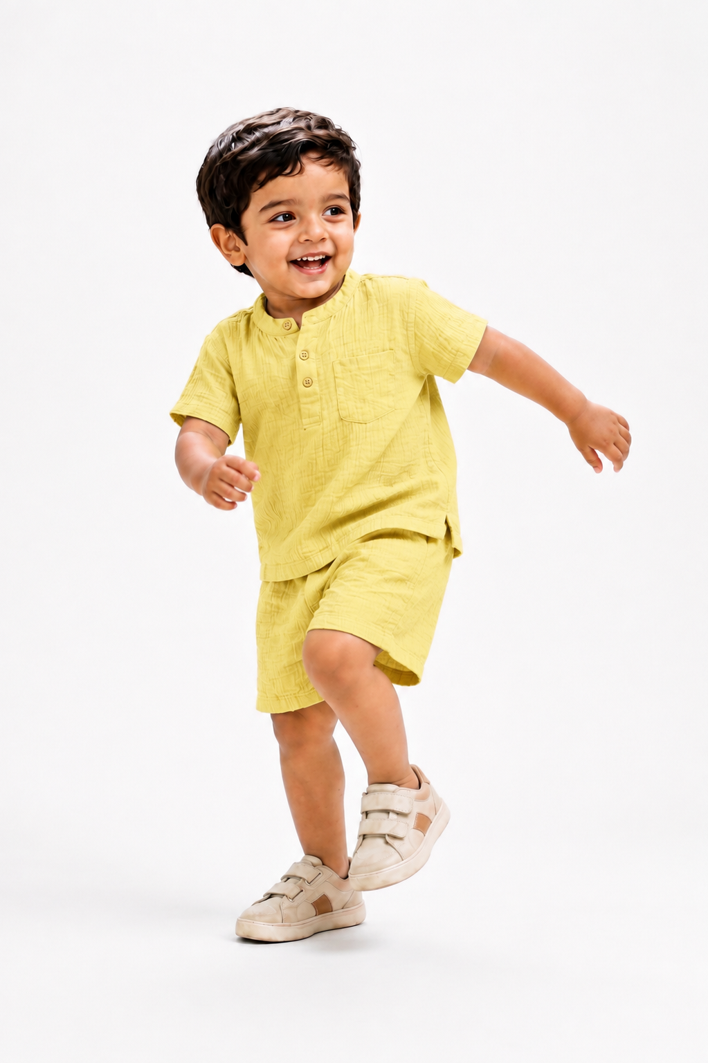 Muslin Henley Co-Ord Set