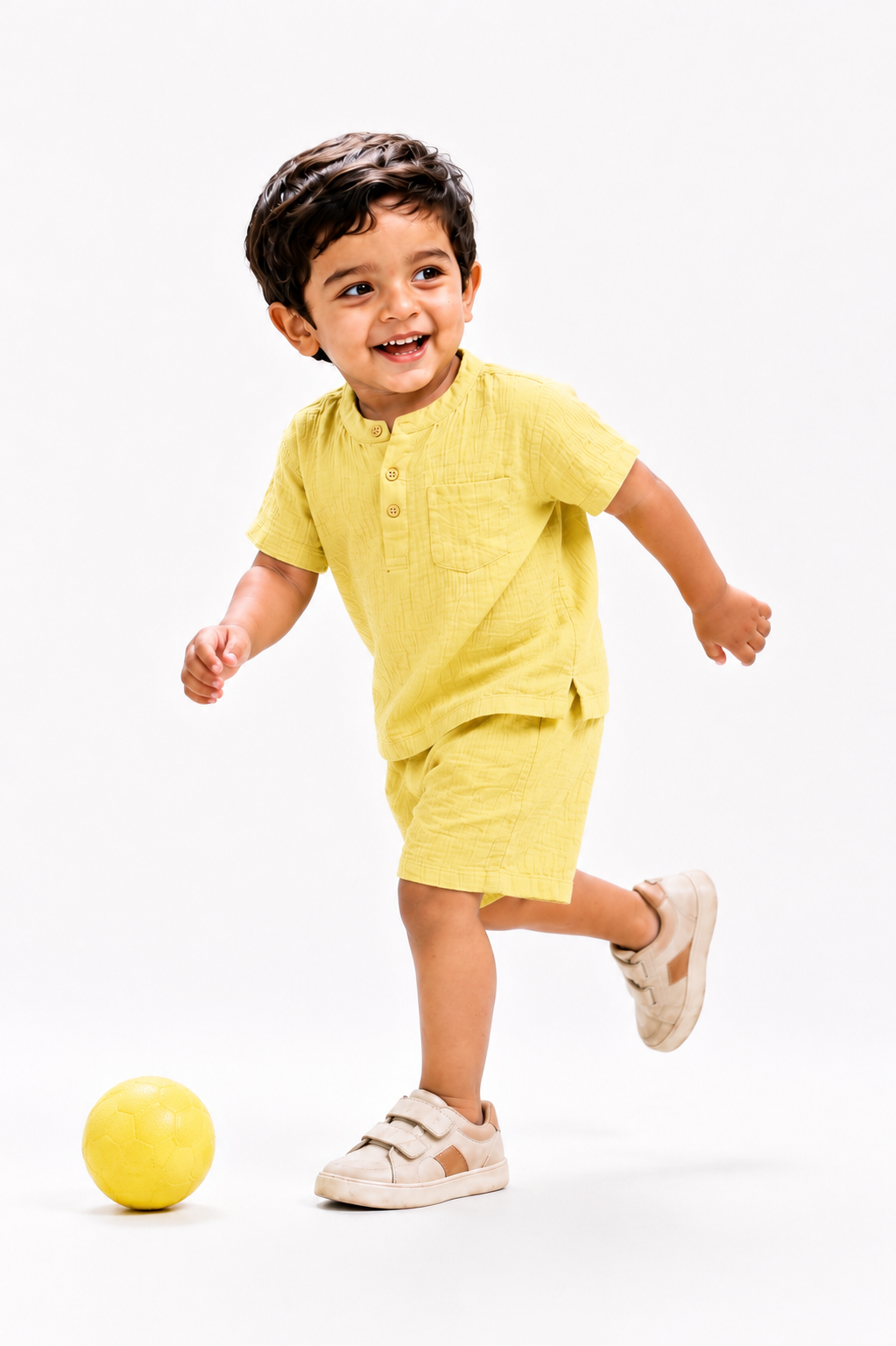 Muslin Henley Co-Ord Set