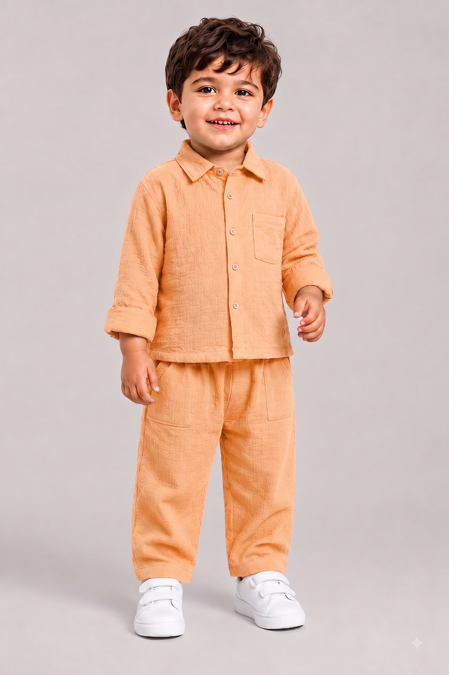 Blue Shirt & Pants Co-Ord Set