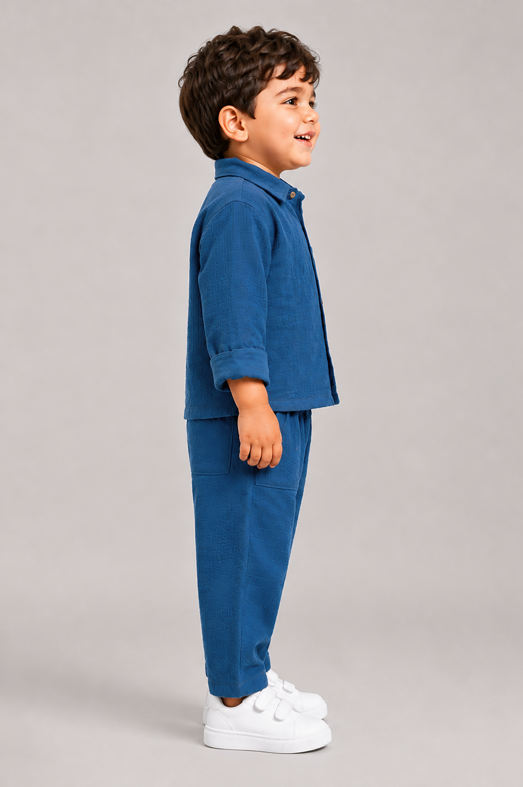 Shirt & Pants Co-Ord Set-BLUE