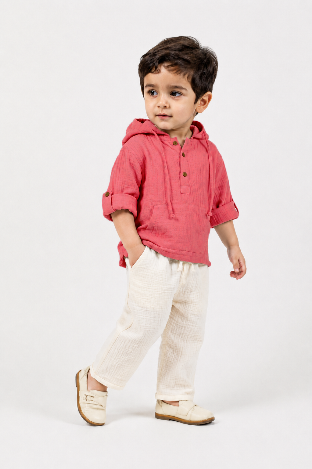 Muslin Hooded Co-Ord Set