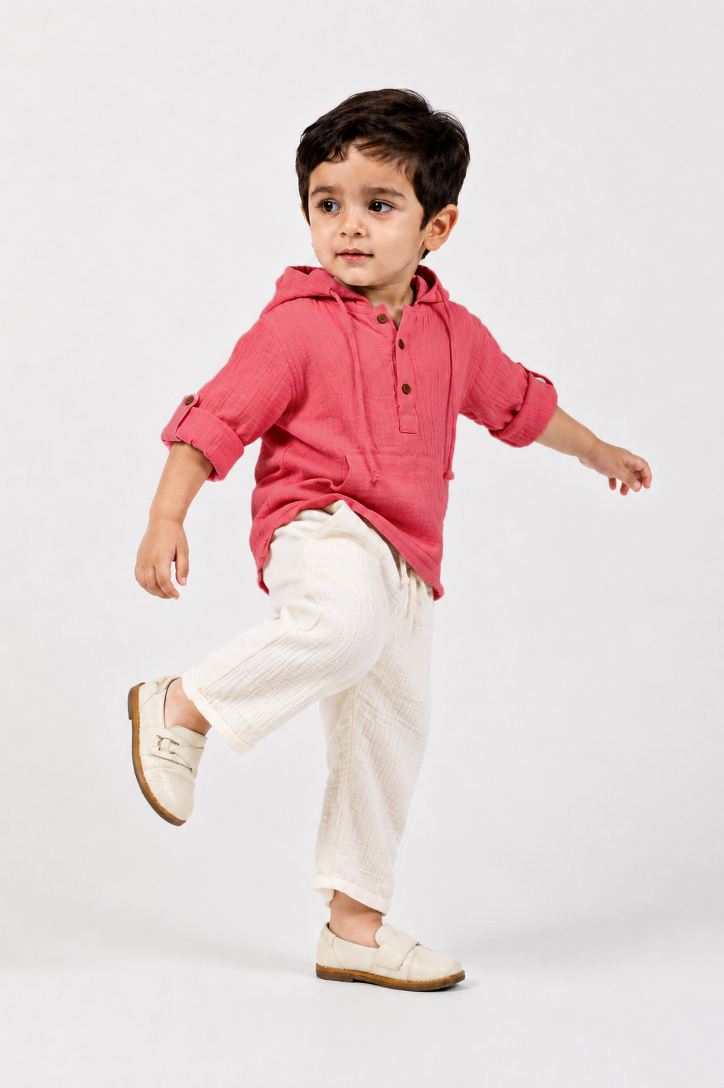 Muslin Hooded Co-Ord Set