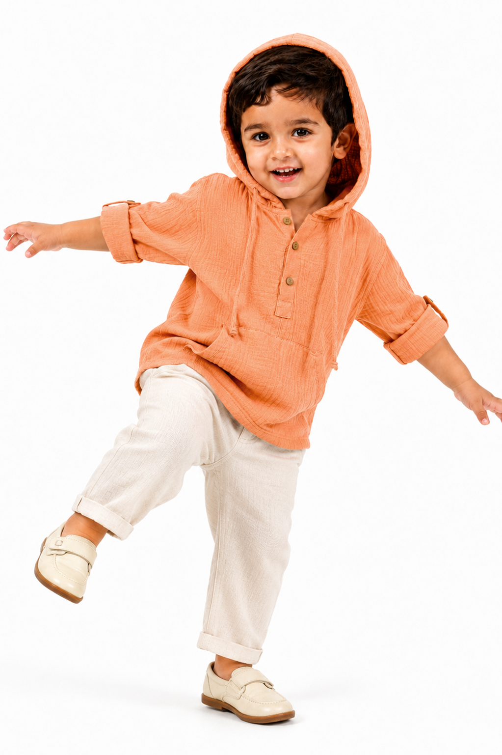 Muslin Hooded Co-Ord Set