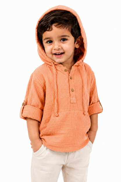 Muslin Hooded Co-Ord Set