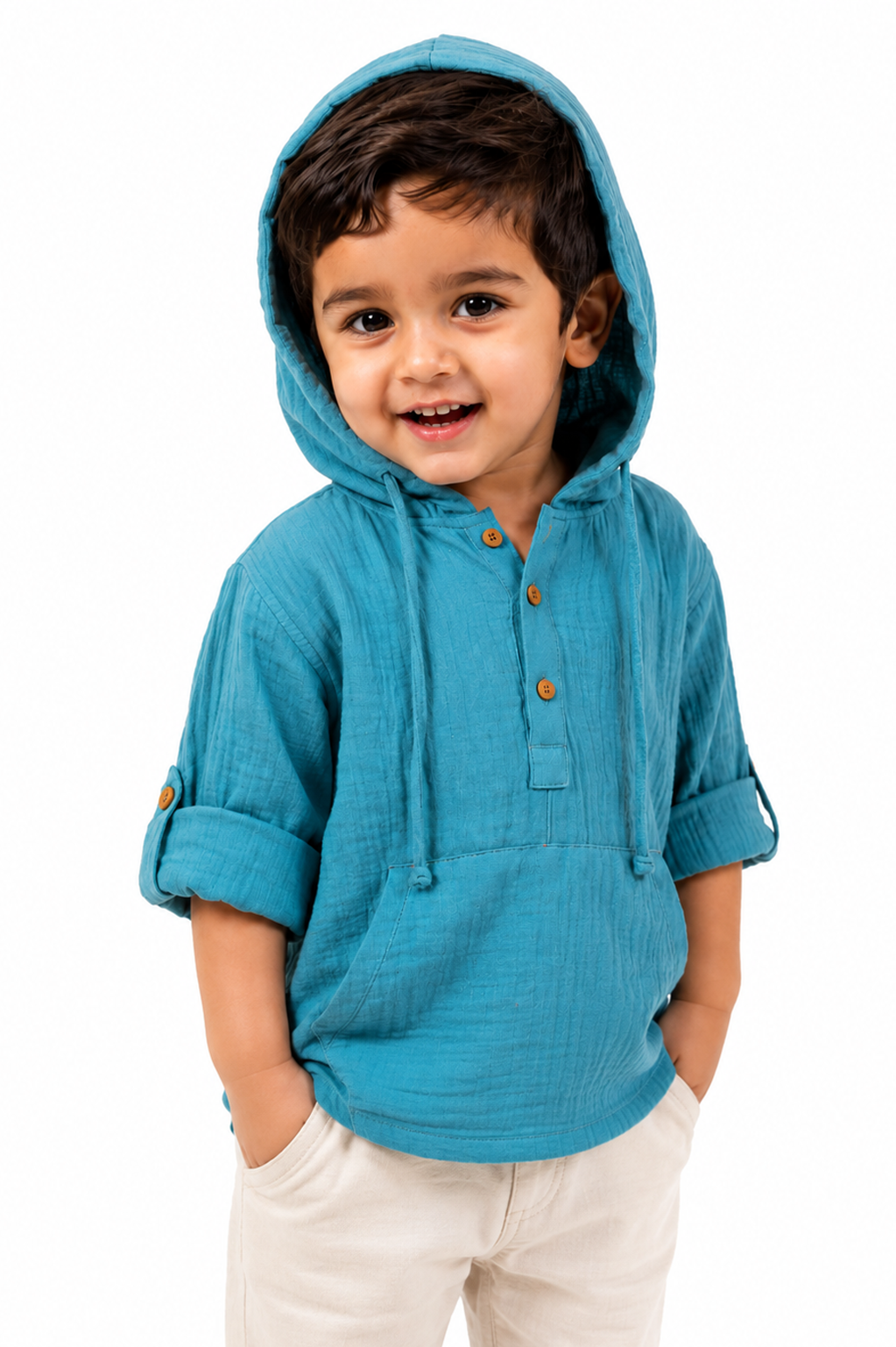 Muslin Hooded Co-Ord Set