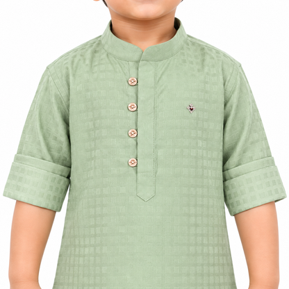Classic Mandarin Collar Kurta & Pants Set