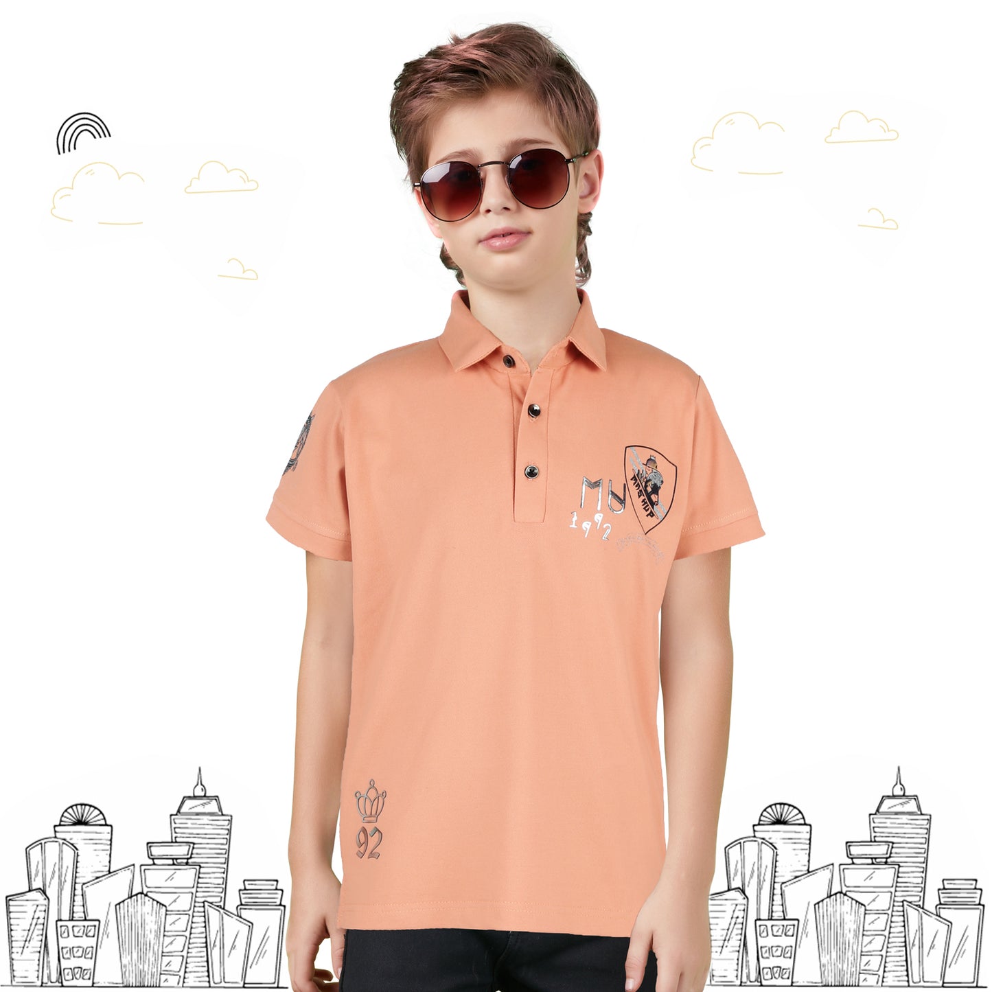 Unleash Confidence: The Ultimate Boys' Polo for Ageless Casual Charm!