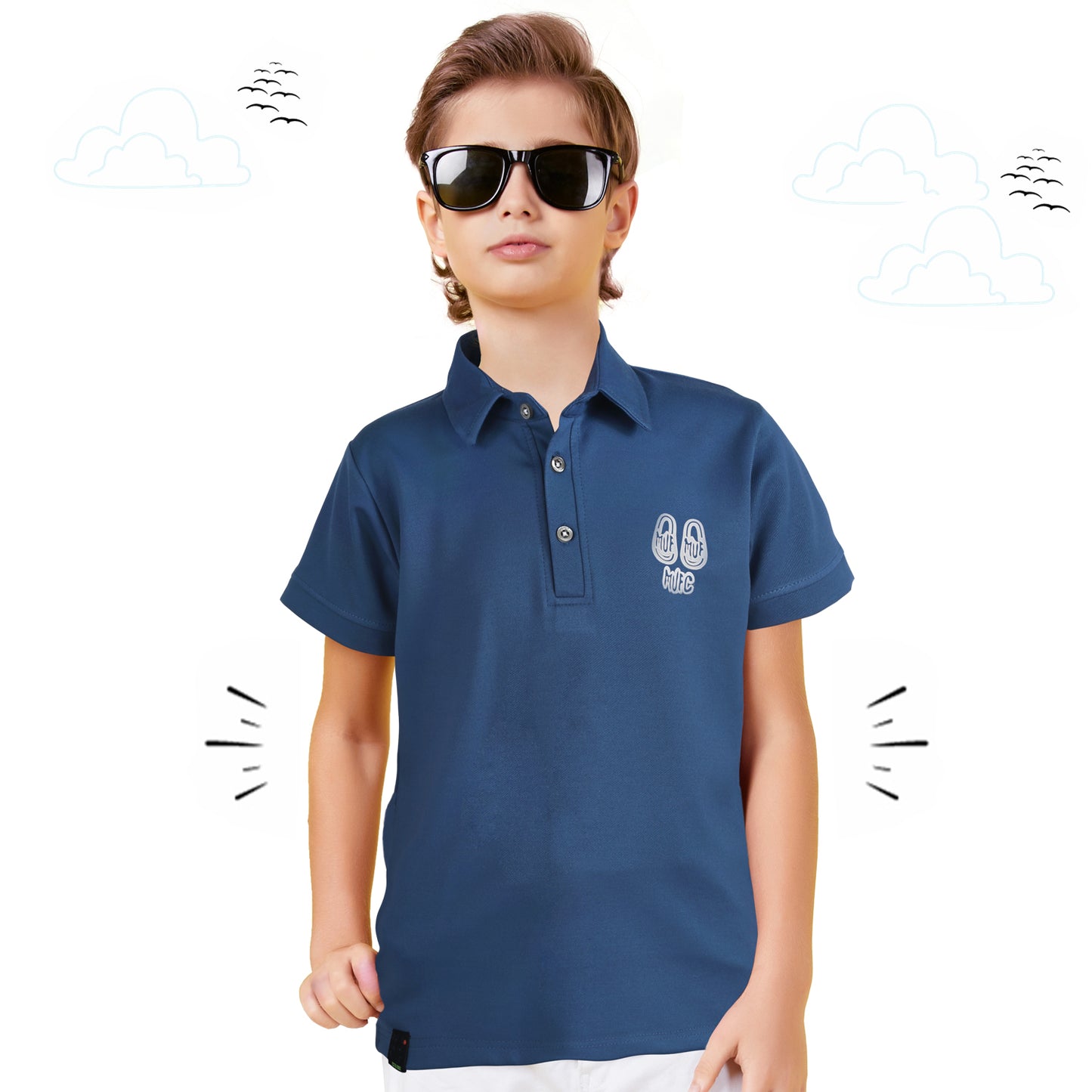 Unleash the Cool: Boys' Polo T-Shirt for Effortless Style!