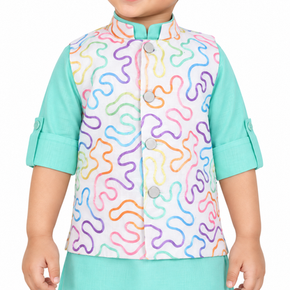 Festive Doodles Kurta Set