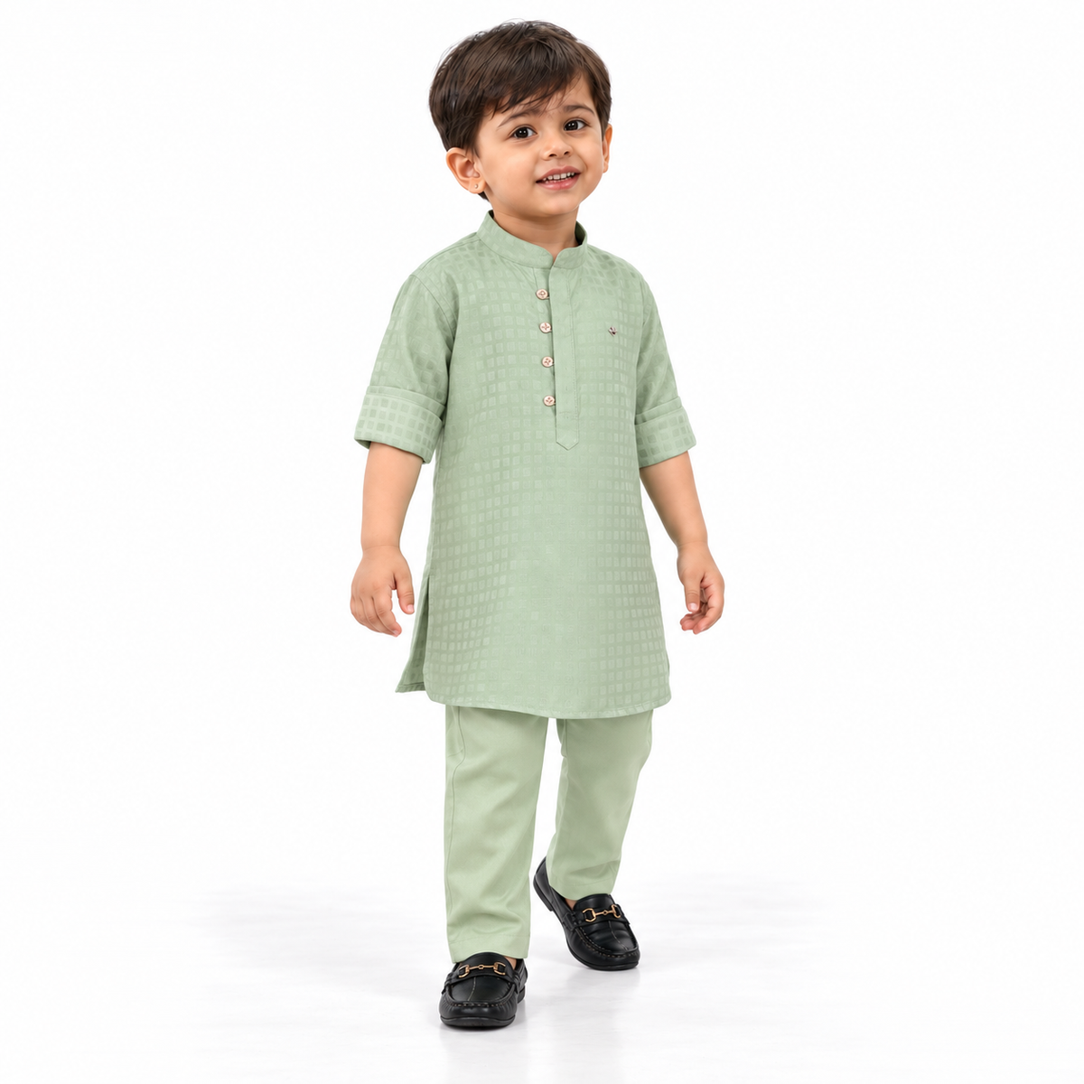 Classic Mandarin Collar Kurta & Pants Set
