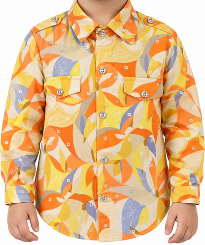 Tiny Traditions: Adorable Printed Kurta Pajama for Festive Charm