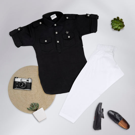 Plaid and Stylish Kurta salwar set.