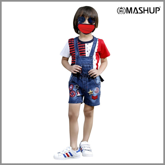 COOL ¾ DUNGAREE SET. - mashup boys