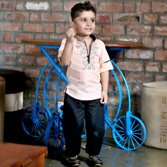 Bad Boys Designer Linen Kurta Set - mashup boys