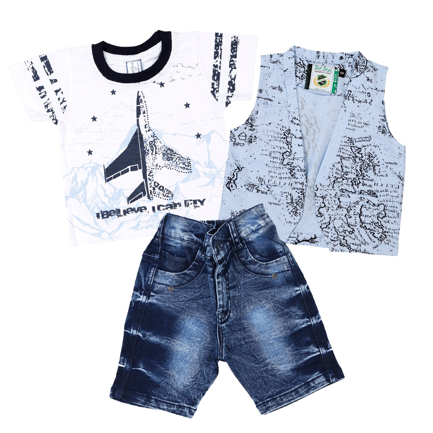 Bad Boys Half Printed jacket set. - mashup boys