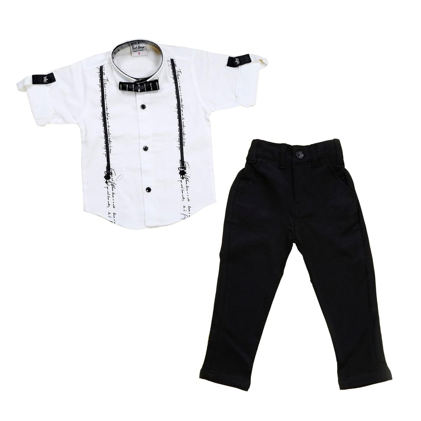 Bad Boys Comfortable yet stylish evening party outfit with a bow.
