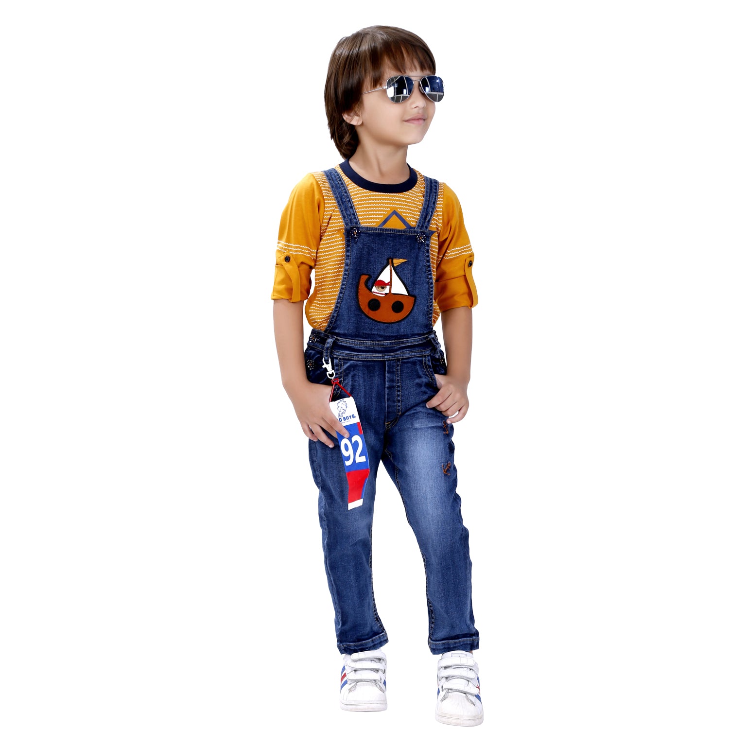 Bad Boys Party wear Outfit with Cotton T-shirt and Denim Bottoms - mashup boys