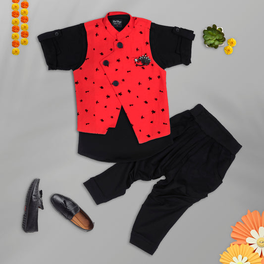 STYLISH AND PREMIUM OUTFIT- FLOCKING DESIGN SET