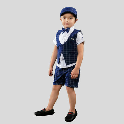 Bad Boys Checkered Party Shorts set for little boys