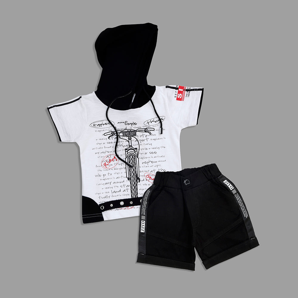 MashUp Junior Party wear Outfit with T-shirt and Dungaree Shorts