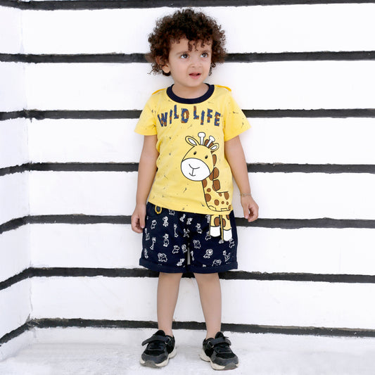MashUp Junior Stylish and Casual Outfit with T-shirt and Bottoms