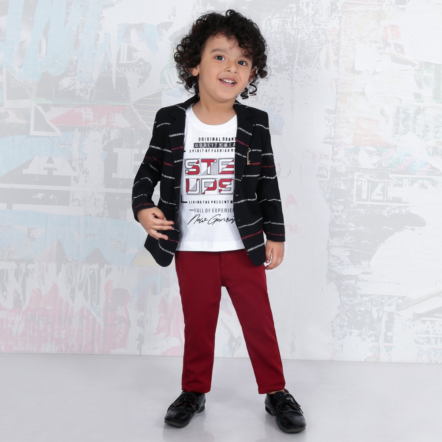 Tiny Gents' Striped Splash: Party Perfect T-Shirt, Waistcoat, Pant Set!