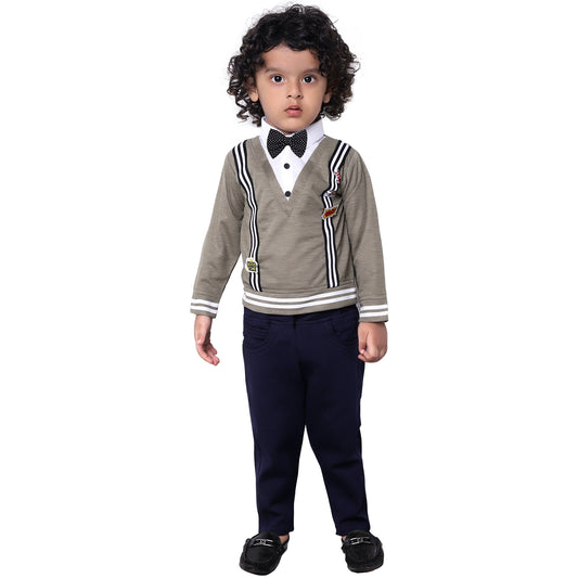 Party Pizzazz: Shirt, Pant, Bow - Unleash the Celebration Swagger!