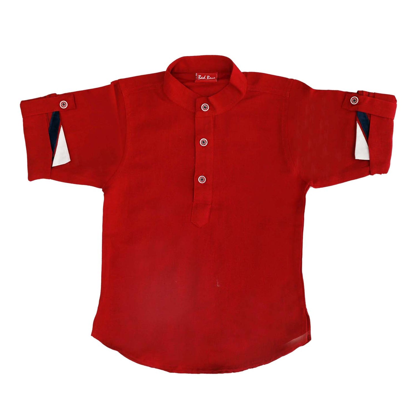 Bad Boys Red Digital Print Nehru Jacket Set - mashup boys