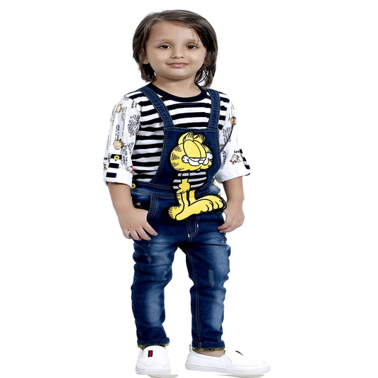 NAVY STRIPES DUNGREE SET - mashup boys
