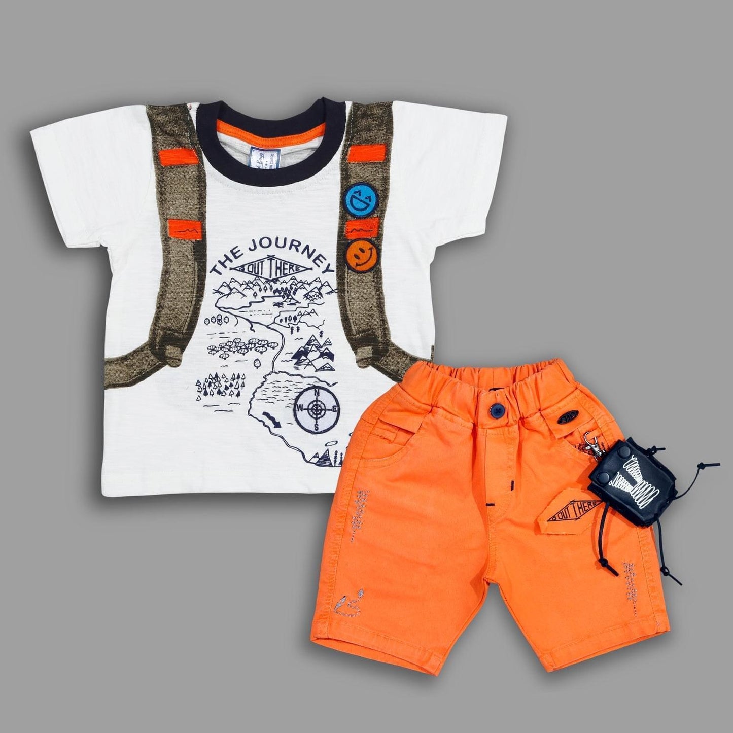 Bad Boys Casual Wear Outfit with Stylish T-shirt and Shorts