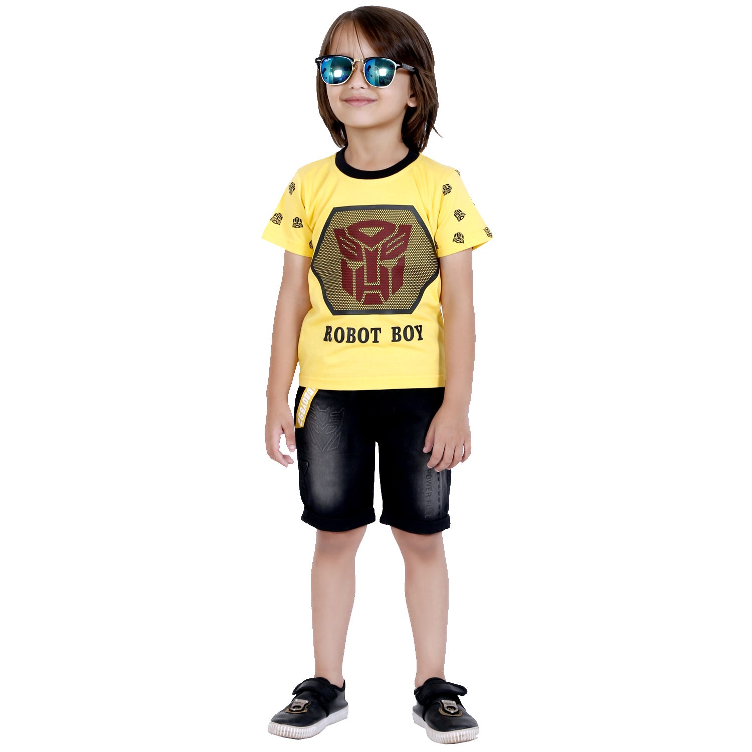 Bad Boys Stylish Outfit with Cotton T-shirt, Shorts and Hoodie - mashup boys