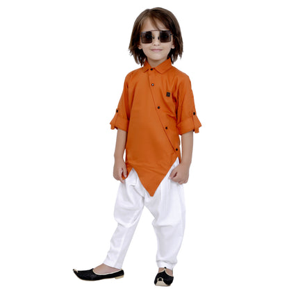 Bad Boys Orange Modal Kurta salwar set. - mashup boys