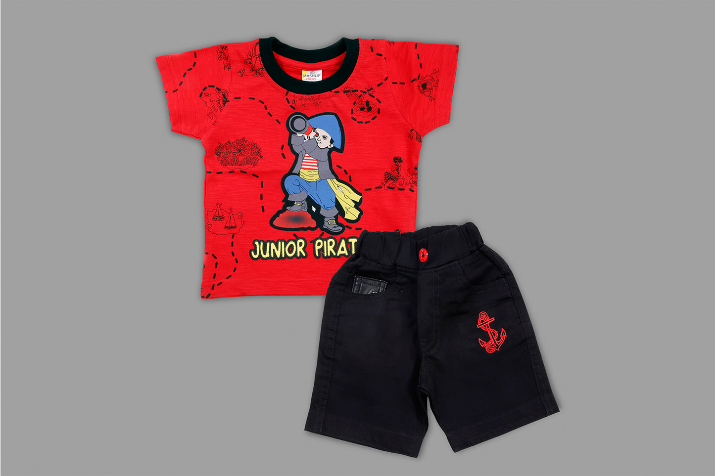 MashUp Junior Stylish and Casual Outfit with T-shirt and bottom