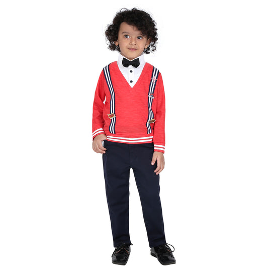 Party Pizzazz: Shirt, Pant, Bow - Unleash the Celebration Swagger!