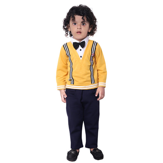 Party Pizzazz: Shirt, Pant, Bow - Unleash the Celebration Swagger!