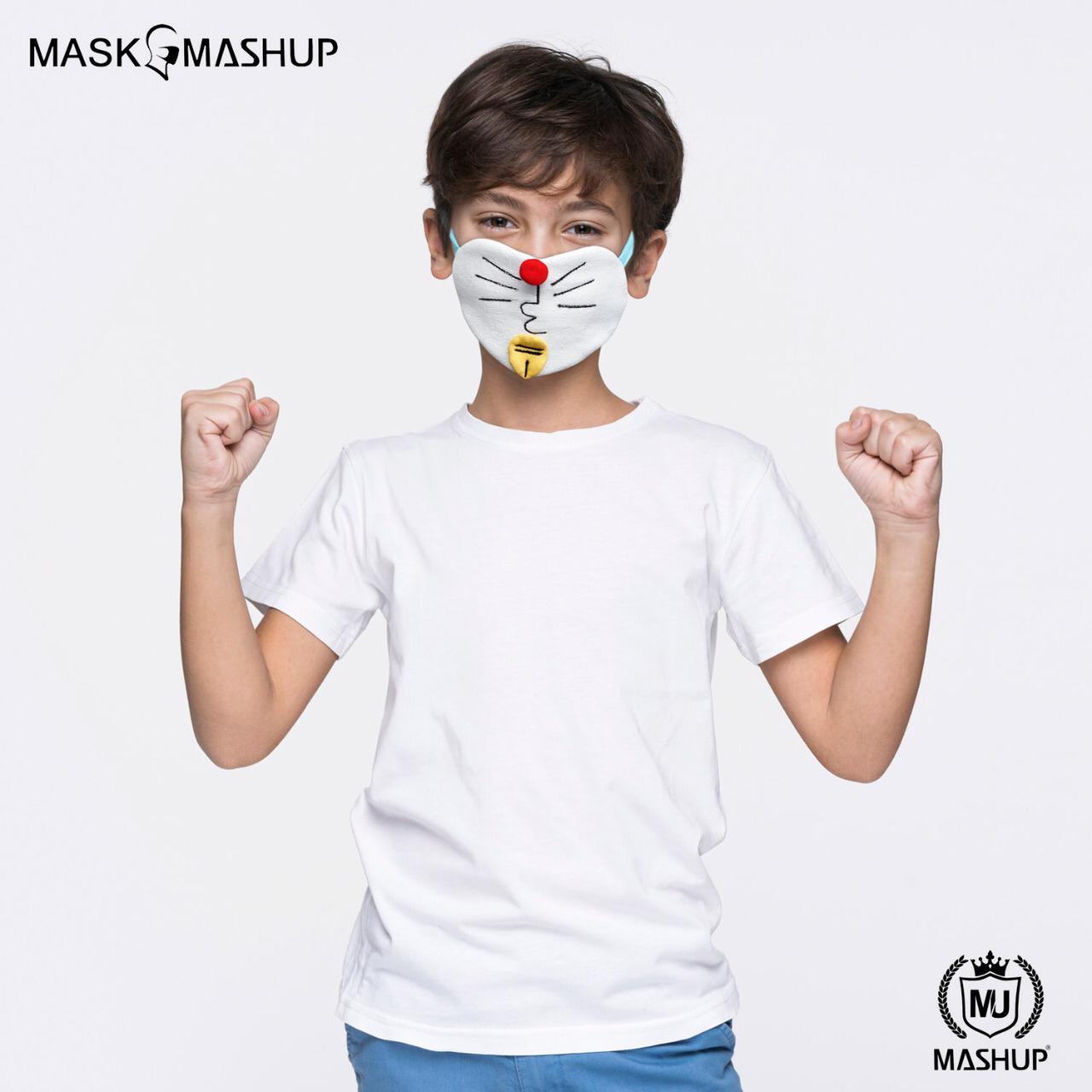 MashUp Fashion Mask,Washable Reusable 3-layer protective face mask(Kids Size)(Pack of 2) - mashup boys